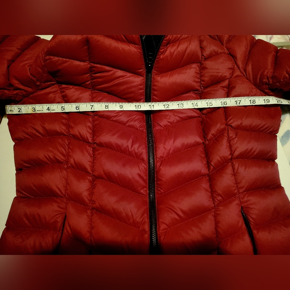 Soia & Kyo Crimson Red Puffer Down Jacket Women's - Picture 11 of 13
